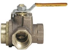 Bronze ball valve-1/2"F, 3-way