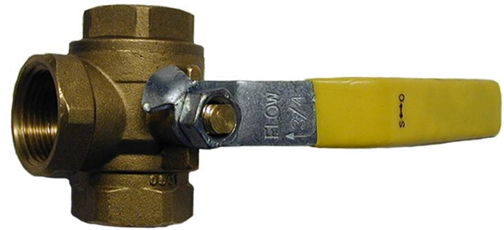 Brass ball valve-3 Way,3/4"F