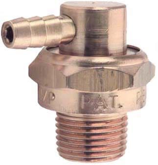 Thermal relief valve-3/8"Mx1/4", brass barb, #100679