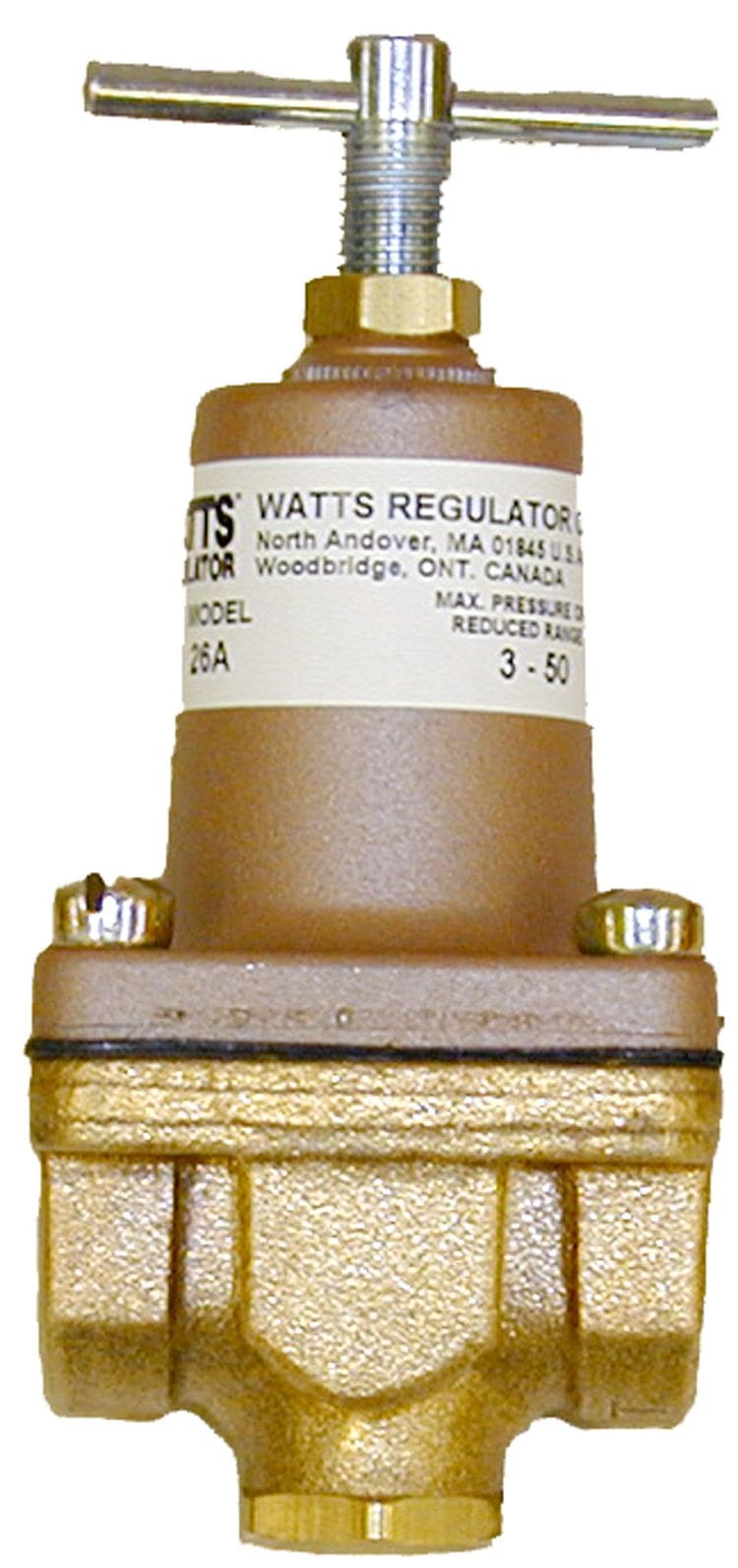 Watts pressure regulator