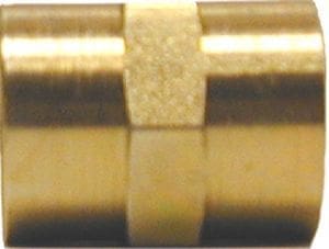 Pipe coupling-full-3/8" steel, HD, w/hex