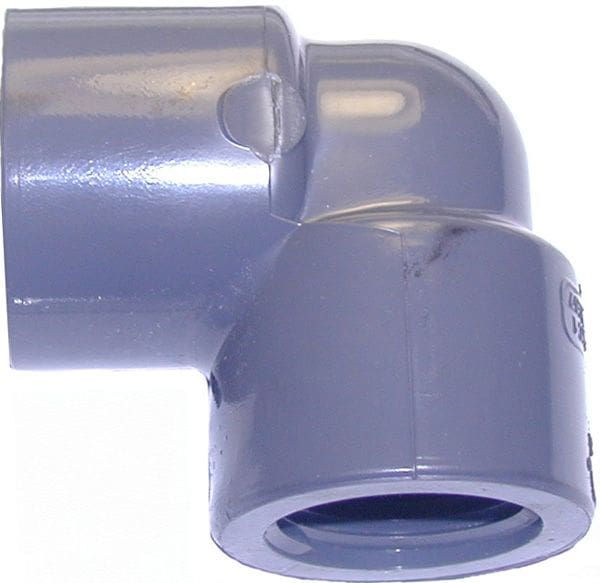 Pipe elbow-1"Fx1"Slipx90°, Sch 80, PVC