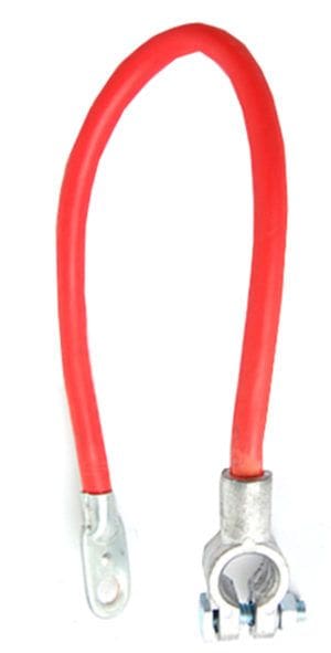 Battery cable-25" clamp/eye (Red)