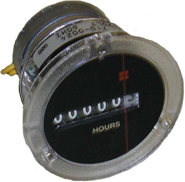Hour meter w/8" wire leads-230V, 60HZ