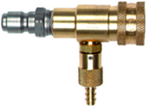 Brass quick conn. Chem. Inj.-1.8mm orifice #100653(SS plug)