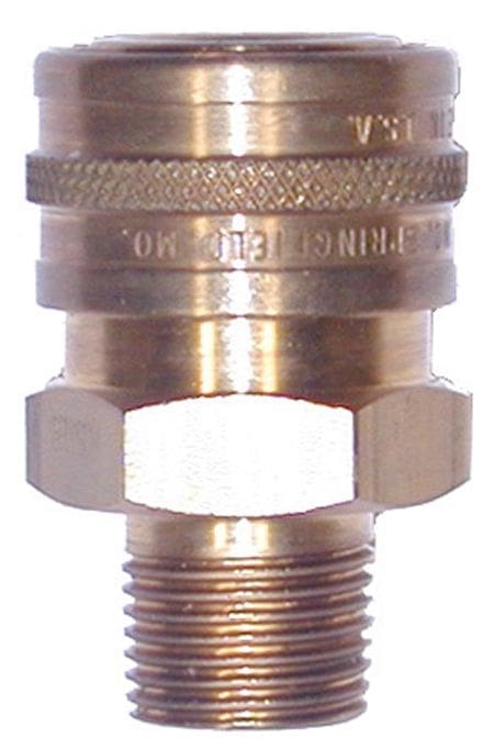 Brass quick connect socket-1/4"Fx1/4"MPT
