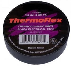 Black vinyl electrical tape - 3/4" x 60'